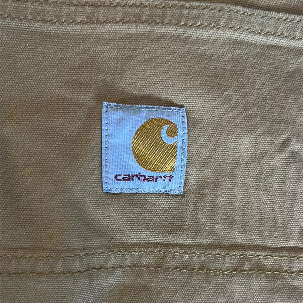 Carhartt Tan Cargo Shorts Durable Canvas - Picture 2 of 3